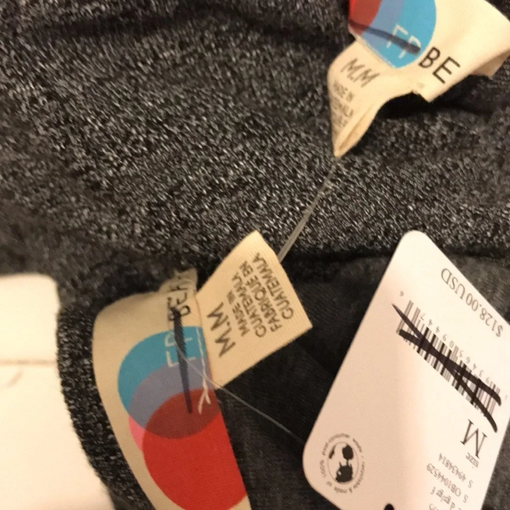 NWT Free People Beach Bicoastal Set In Dark Grey XS, Small, Medium, or Large